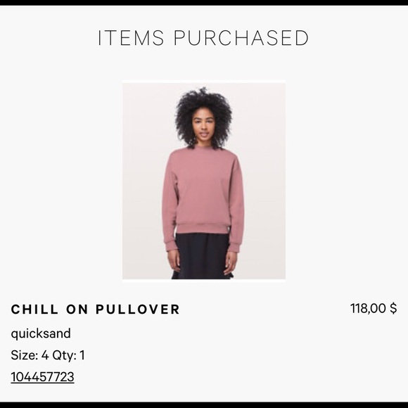 Size 4 Lululemon Sweatshirt Sweater - Picture 4 of 10